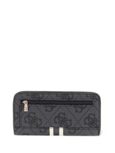 GUESS 1 USCITA Guess Portafoglio Laurel Ii Slg Large Zip Around Donna Nero Nero